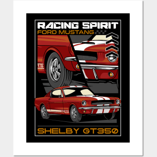 Classic Mustang Car Posters and Art